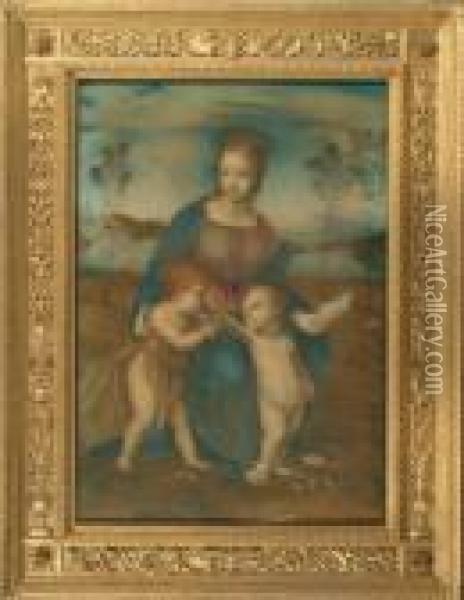 The Madonna Oil Painting - Raphael (Raffaello Sanzio of Urbino)