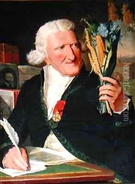 Portrait of Antoine Augustin Parmentier 1737-1813 Oil Painting - Francois Dumont