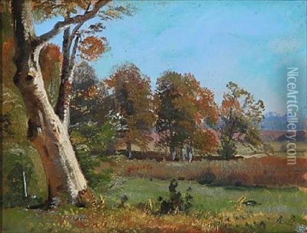 Forest Landscape Oil Painting - Rudolf Bissen