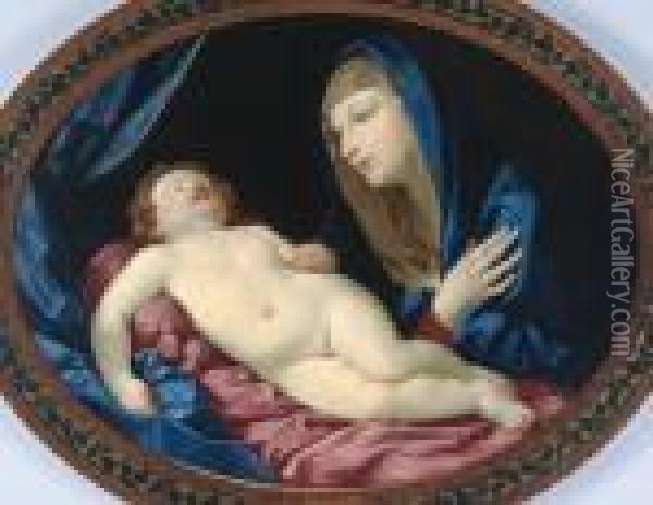 Madonna Con Bambino Oil Painting - Guido Reni