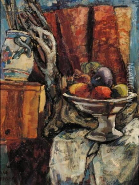 Still Life With Fruit Oil Painting - Lee Miller