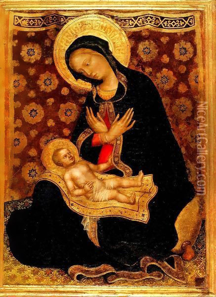 Madonna of Humility Oil Painting - Gentile Da Fabriano