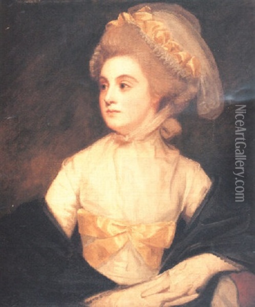 Portrait Of Miss Tempest Oil Painting - George Romney