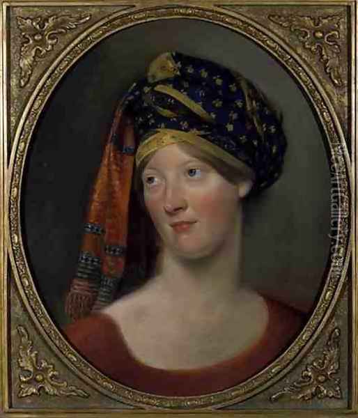 Portrait of Lady Charlotte Campbell 1775-1861 c.1802 Oil Painting - Archibald Skirving
