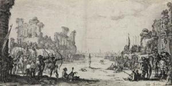 Le Martyre De St 
Sebastien Oil Painting - Jacques Callot