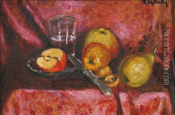 Apples Oil Painting - Dominik Skuteczki