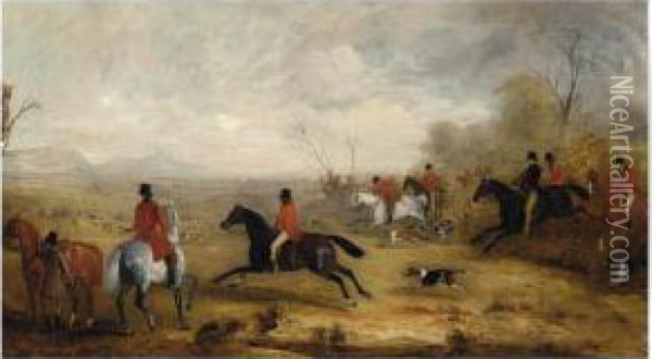 The Hunt Oil Painting - John Jnr. Ferneley