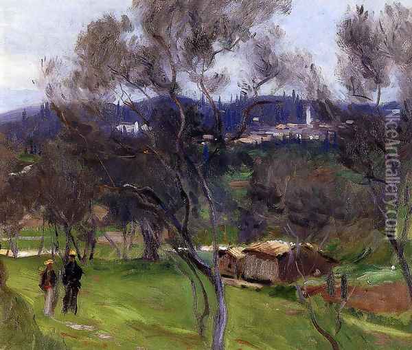 Olive Trees, Corfu Oil Painting - John Singer Sargent