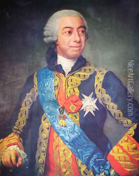 Fernando de Silva Alvarez de Toledo XII Duke of Alba and Huescar Oil Painting - Anton Raphael Mengs