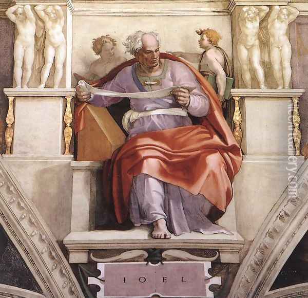Joel 1509 Oil Painting - Michelangelo Buonarroti