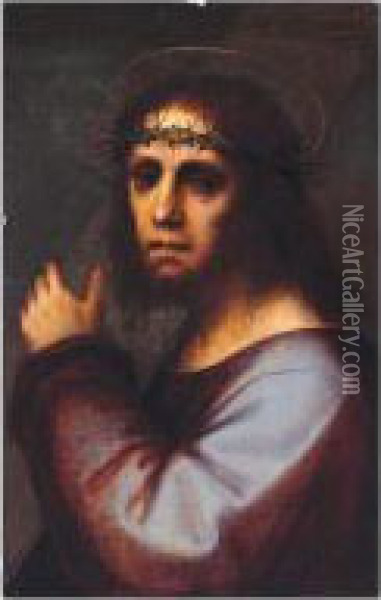 Christ Carrying The Cross Oil Painting - Andrea Piccinelli Il Brescianino