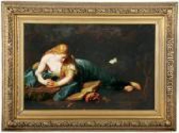 The Penitent Magdalene Oil Painting - Pompeo Gerolamo Batoni