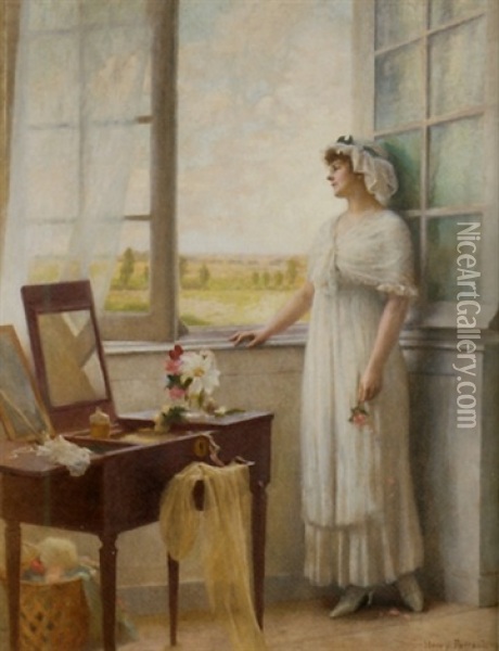Awaiting The Lover's Return Oil Painting - Henry Paul Perrault