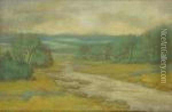 Marais Dans Un Paysage Oil Painting - Eugene Joors
