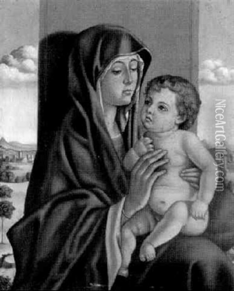 Madonna Morelli Oil Painting - Giovanni Bellini