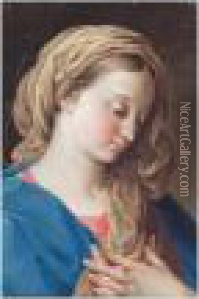 The Virgin Annunciate Oil Painting - Pompeo Gerolamo Batoni