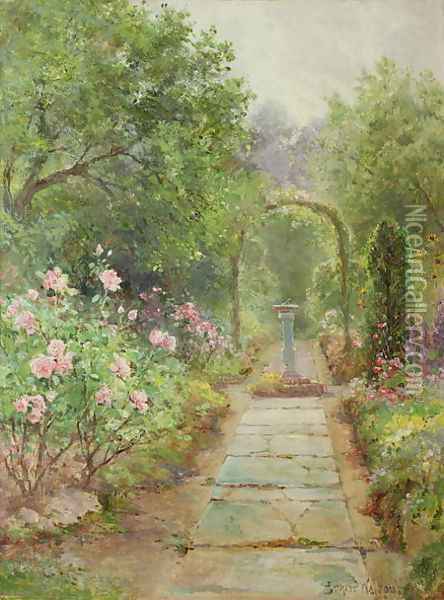 The Garden Path Oil Painting - Ernst Walbourn