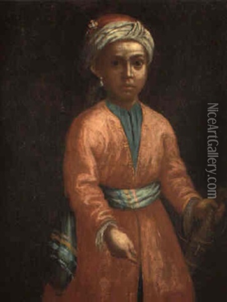 Ritratto Di Fanciullo Vestito Alla Turca Oil Painting - Alessandro Longhi