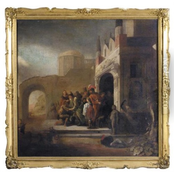 The Return Of The Prodigal Son Oil Painting - Claes Cornelisz Moeyaert