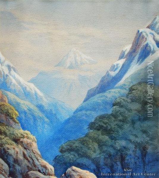 Mt Arthur Oil Painting - John Barr Clarke Hoyte