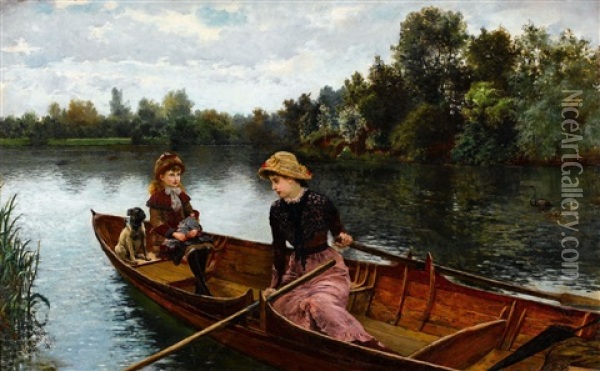 An Idle Afternoon Oil Painting - William Henry Bartlett