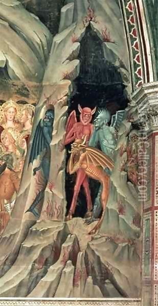 The Descent into Limbo, from the Spanish Chapel Oil Painting - Andrea Bonaiuti da Da Firenze