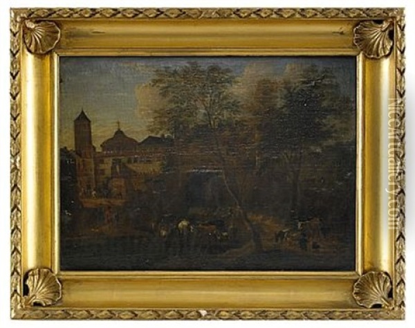 Utanfor Staden Oil Painting - Johannes van der Bent
