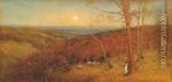 Russett Woodlands Oil Painting - William Eyre Walker