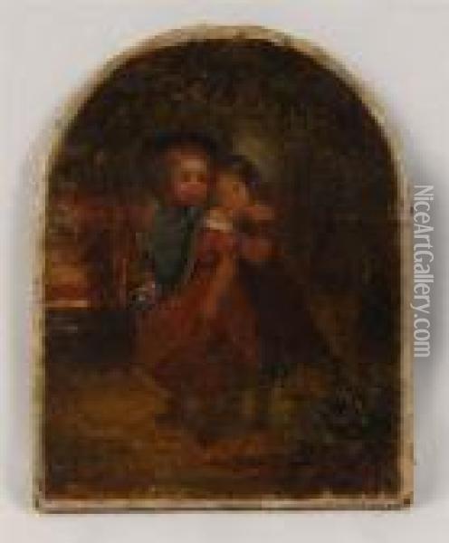 Babies In The Woods Oil Painting - John George Brown