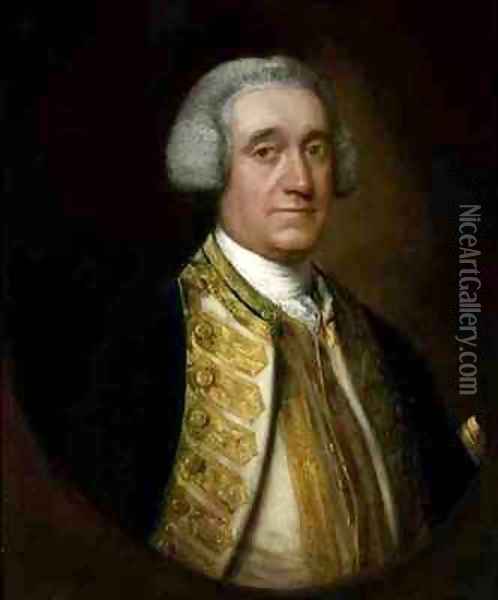 Portrait of Vice Admiral Thomas Broderick Oil Painting - Thomas Gainsborough