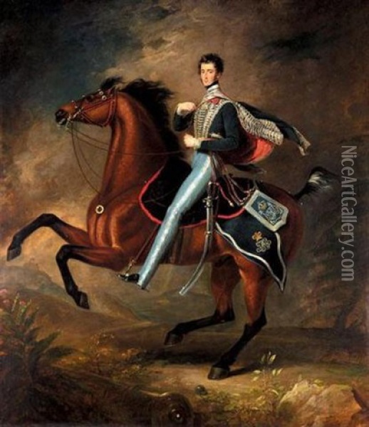 Portrait Of A General The Honorable Sir Henry Murray Oil Painting - James (Thomas J.) Northcote