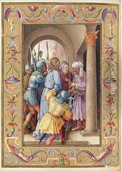 Ms 39 1601 The Arrest of Christ from Passio Domini Nostri Jesu Christi Secundum Joannem Oil Painting - Durer or Duerer, Albrecht