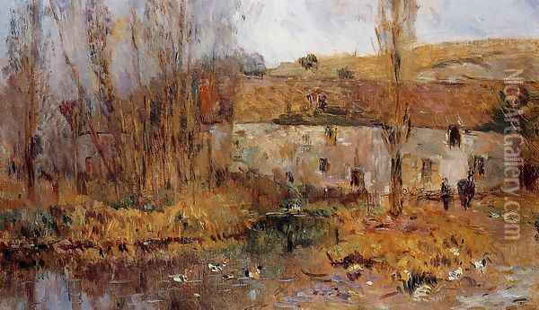 Mill in Normandy Oil Painting - Albert Lebourg