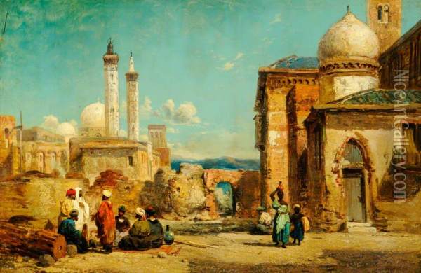 Scene in Morocco Oil Painting - William James Muller