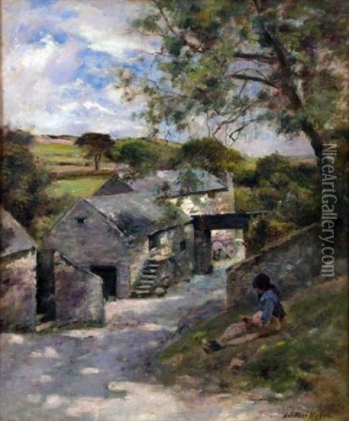 The Road To The Mill Oil Painting - Joshua Anderson Hague