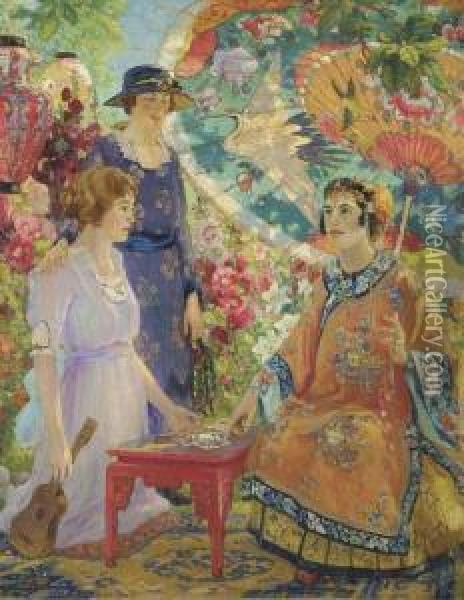 Fortune Teller Oil Painting - Colin Campbell Cooper