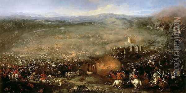 The Battle of Lutzen in 1632 Oil Painting - Giacomo Cortese (see COURTOIS, Jacques)