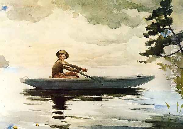 The Boatsman Oil Painting - Winslow Homer