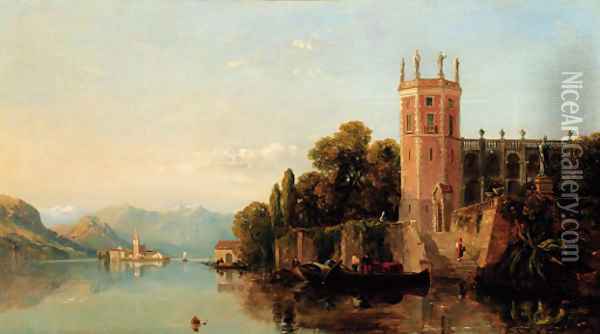 Isola Bella, Lake Como, Italy Oil Painting - George Arthur Fripp