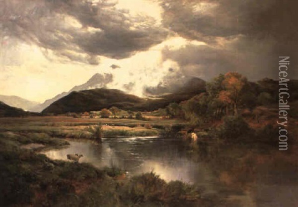 Near Betws-y-coed Oil Painting - Sidney Richard Percy