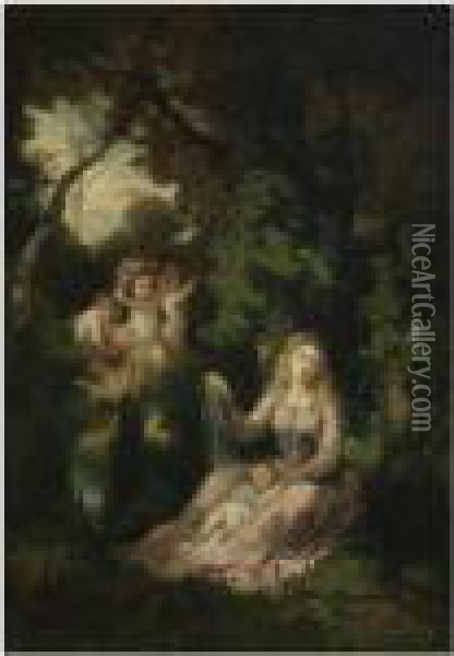 Le Reve Oil Painting - Narcisse-Virgile D Az De La Pena