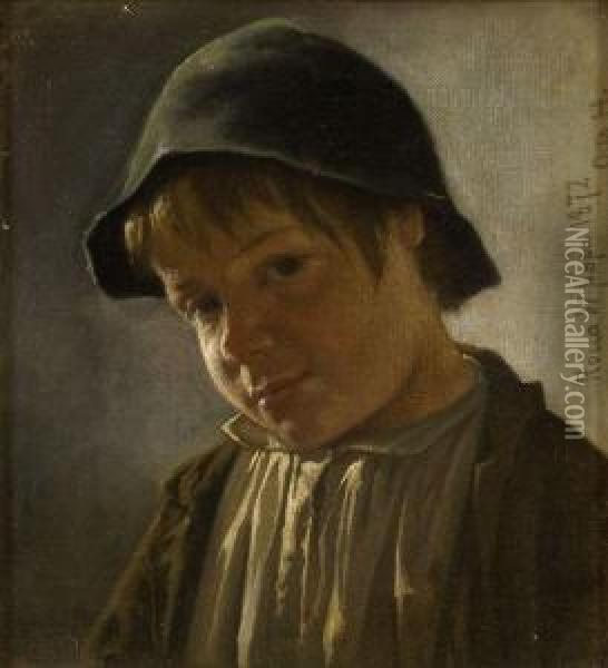 Ritratto Di Fanciullo Oil Painting - Otto Haslund