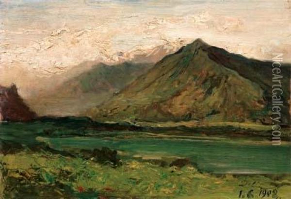 Studio - 1908 Oil Painting - Lorenzo Delleani