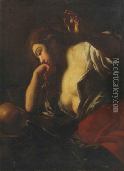 Mary Magdalene Oil Painting - Petr Brandl