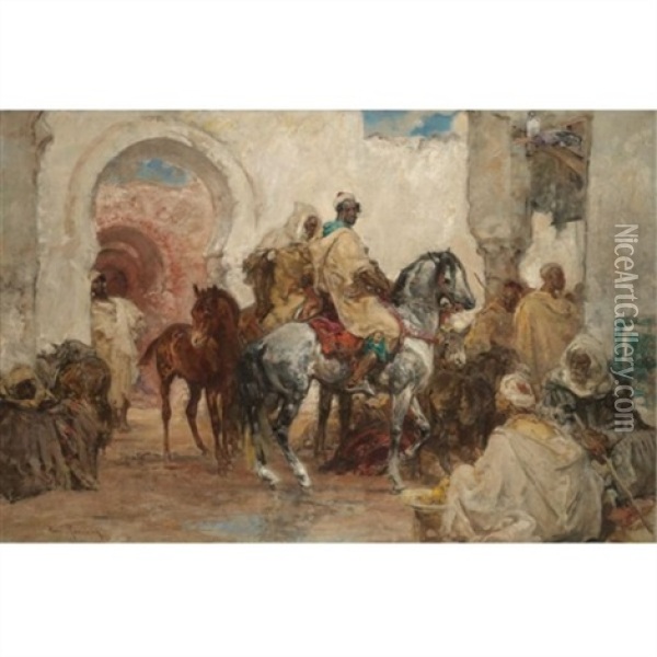 Riders Return Oil Painting - Henri Emilien Rousseau