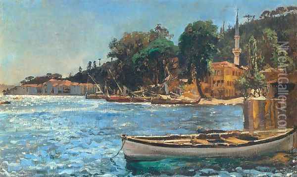 View of Bebek near Constantinople Oil Painting - Jan Matejko