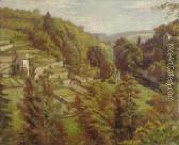 Paysage Oil Painting - Emile Bernard