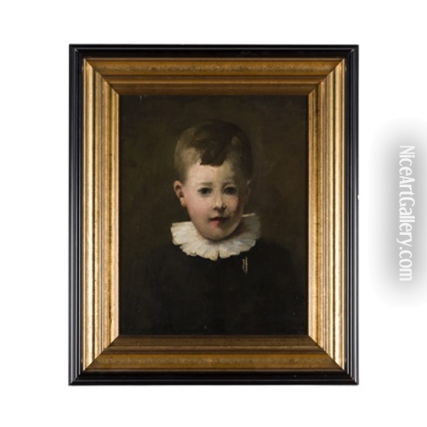Portrait Of E. Sanderson Oil Painting - Arthur Melville