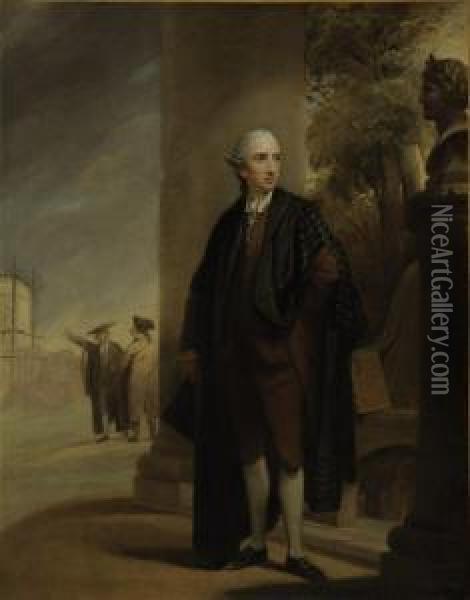 Portrait Of William Bowles Esq. Of Hale House Near Salisbury Oil Painting - Robert Edge Pine