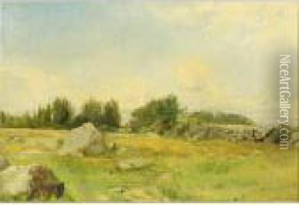 Rocky Hill Oil Painting - Gustaf Rydberg